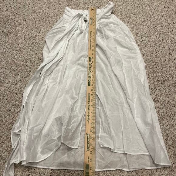 NWT J Crew Convertible beach sarong Sz XS White Vacation Resortwear Coastal - Picture 2 of 8